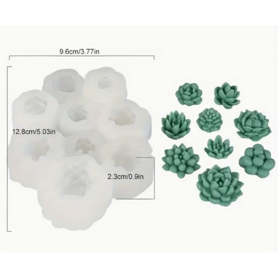 Silikoninė forma - mini gėlyčių rinkinys 2578-3