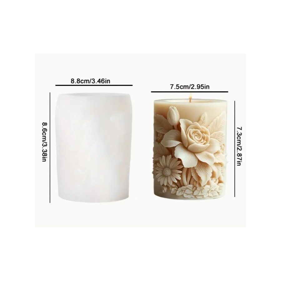 Silikoninė  žvakių forma GĖLĖ 2671