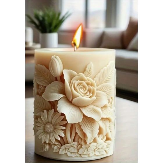 Silikoninė  žvakių forma GĖLĖ 2671