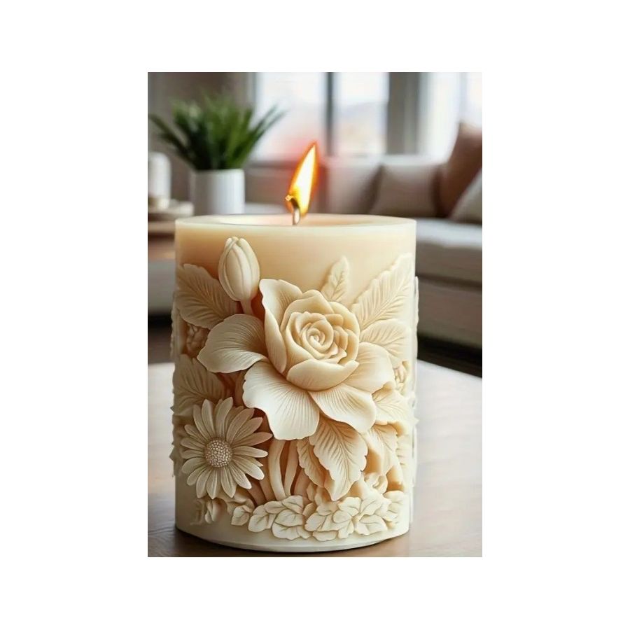 Silikoninė  žvakių forma GĖLĖ 2671