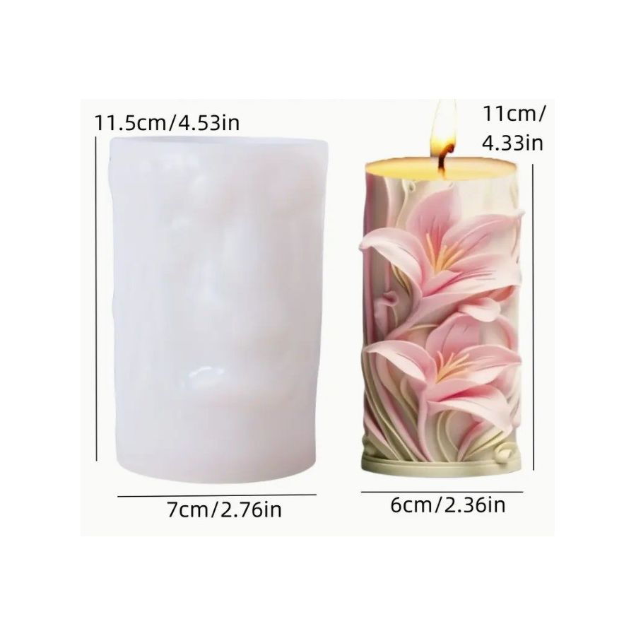 Silikoninė  žvakių forma LILIJA 2672