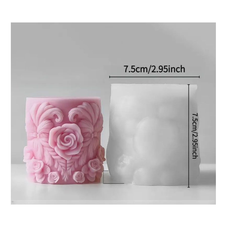 Silikoninė  žvakių forma GĖLĖ ROŽĖ 2661