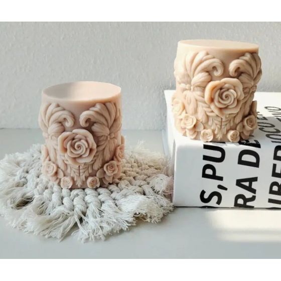 Silikoninė  žvakių forma GĖLĖ ROŽĖ 2661