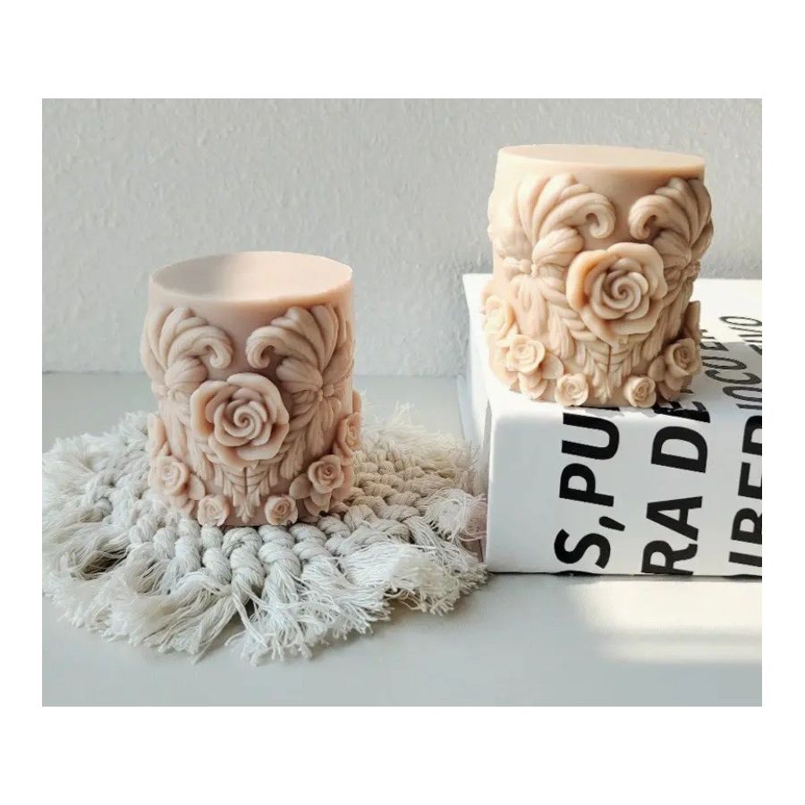 Silikoninė  žvakių forma GĖLĖ ROŽĖ 2661