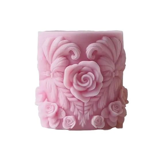 Silikoninė  žvakių forma GĖLĖ ROŽĖ 2661