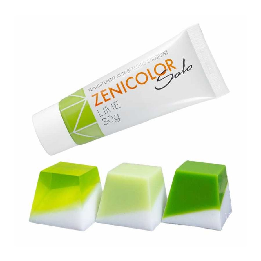Nemigruojantys Lime spalvos muilo dažai 30g muilo bazei