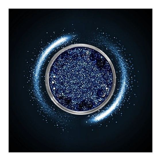 Mėlynos spalvos blizgučiai 3g