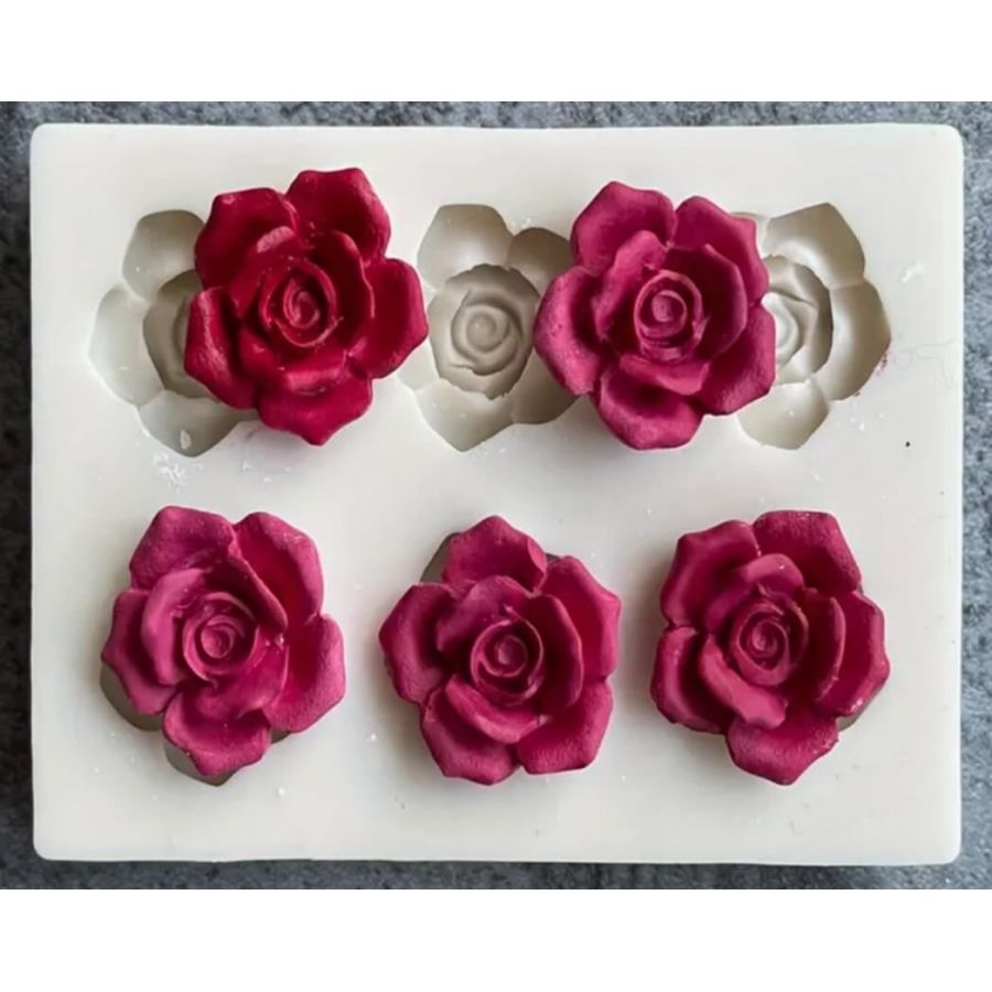 Silikoninė forma - mini rožyčių rinkinys 2574