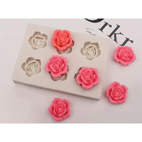 Silikoninė forma - mini rožyčių rinkinys 2574