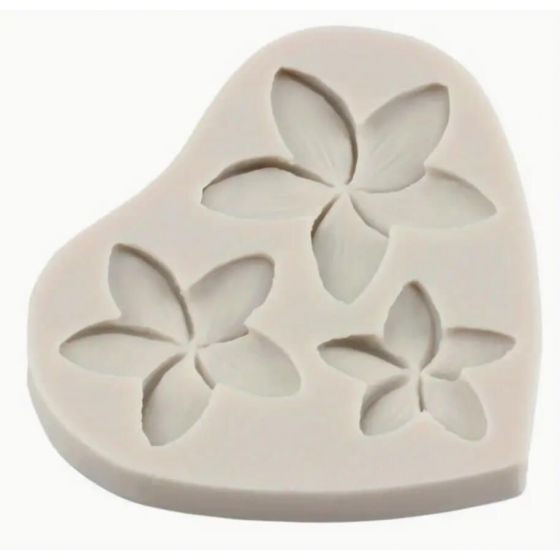 Silikoninė forma - mini Frangipani gėlyčių rinkinys 2575
