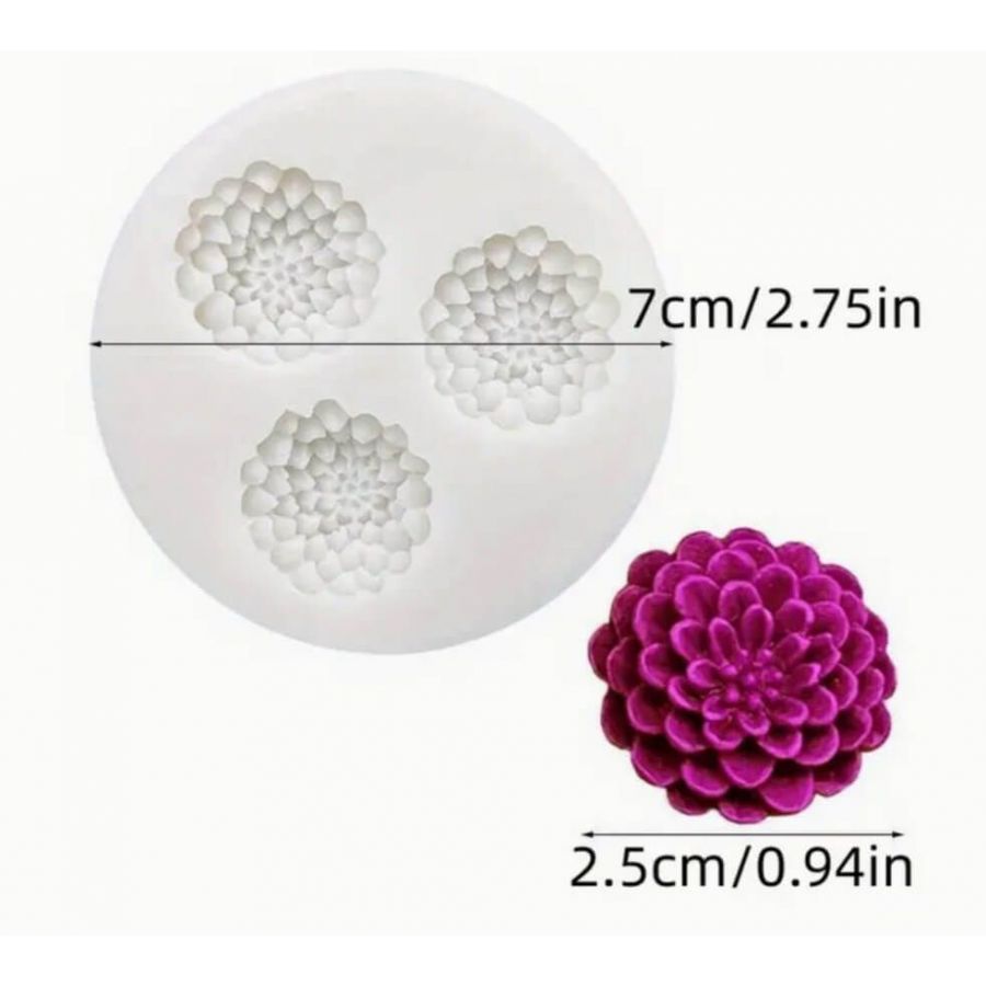 Silikoninė forma - mini gėlyčių rinkinys 2577