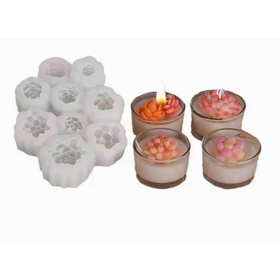Silikoninė forma - mini kaktusiukų rinkinys 2578