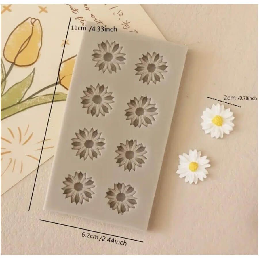 Silikoninė forma - mini gėlyčių rinkinys 2642