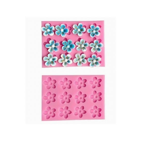Silikoninė forma - mini gėlyčių rinkinys 2645