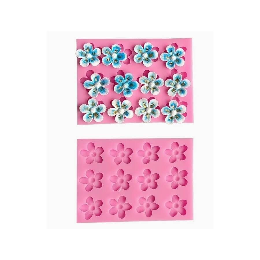Silikoninė forma - mini gėlyčių rinkinys 2645