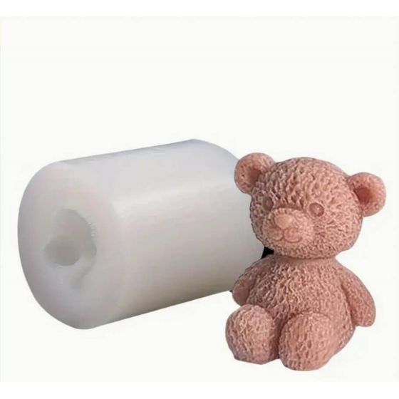 Silikoninė žvakės muilo forma - Meškutis 2624