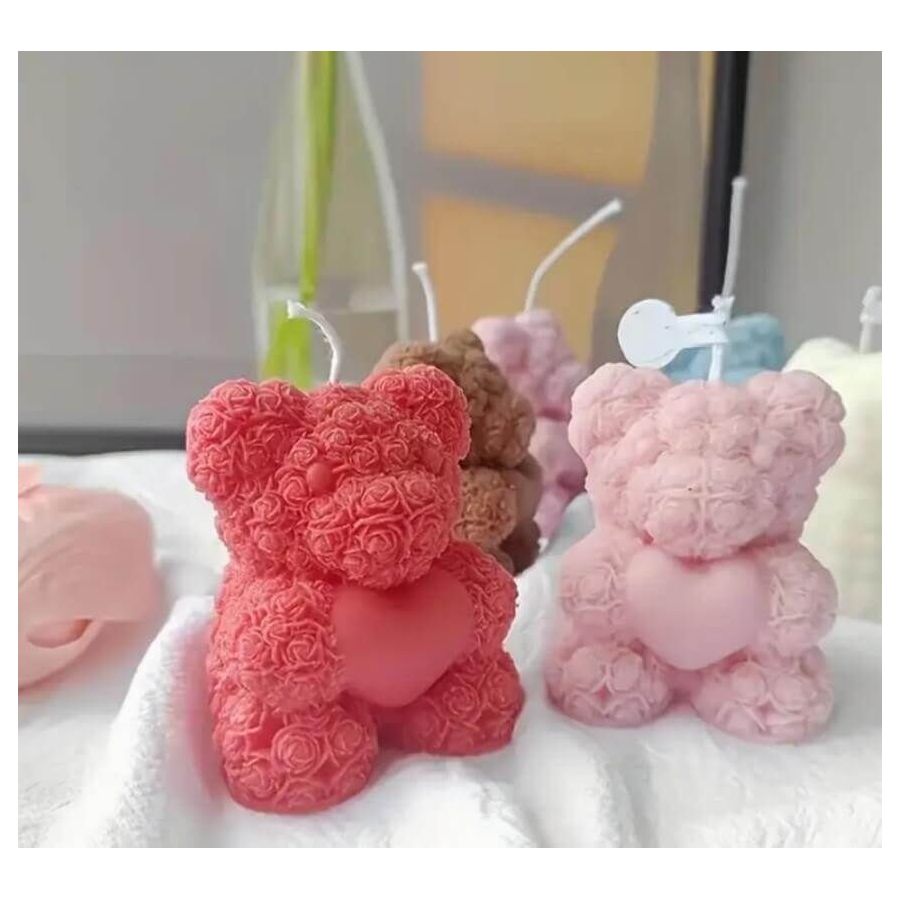 Silikoninė žvakės forma - Meškutis 2625