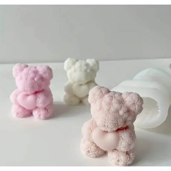 Silikoninė žvakės forma - Meškutis 2625