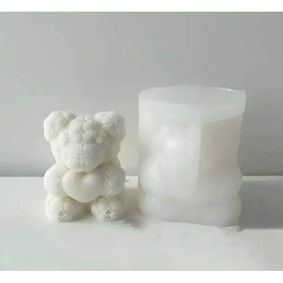 Silikoninė žvakės forma - Meškutis 2625