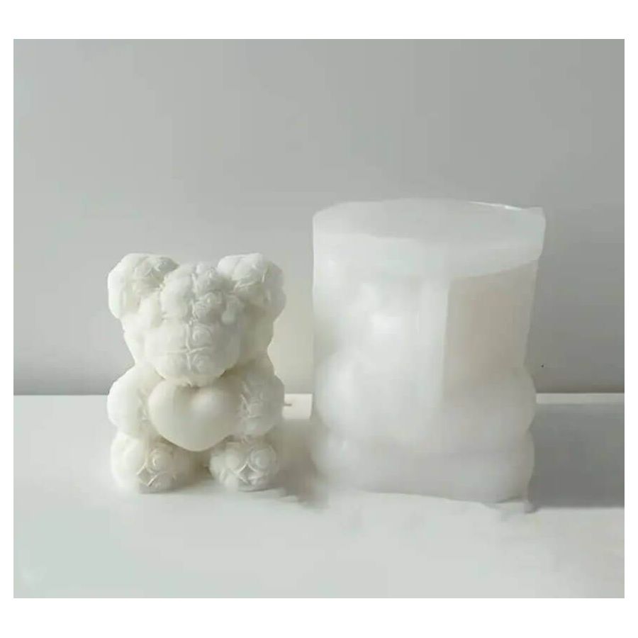 Silikoninė žvakės forma - Meškutis 2625