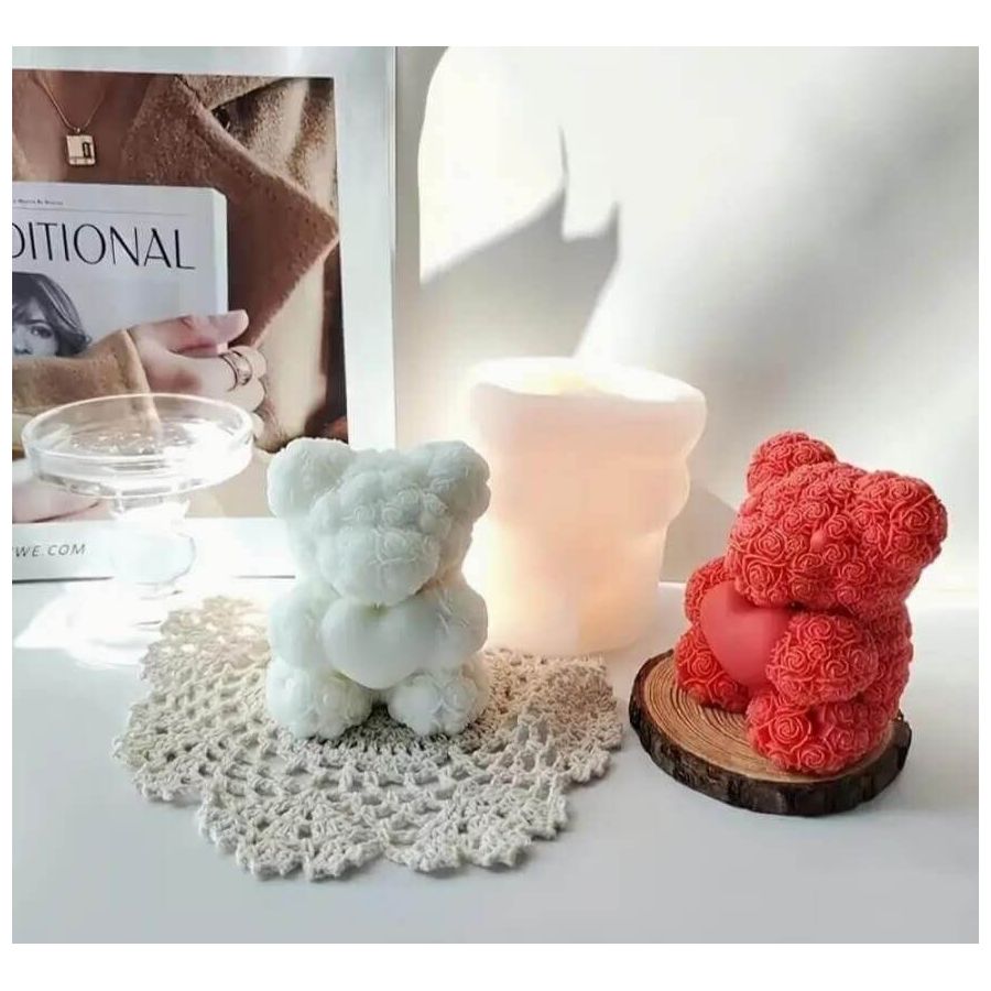 Silikoninė žvakės forma - Meškutis 2625