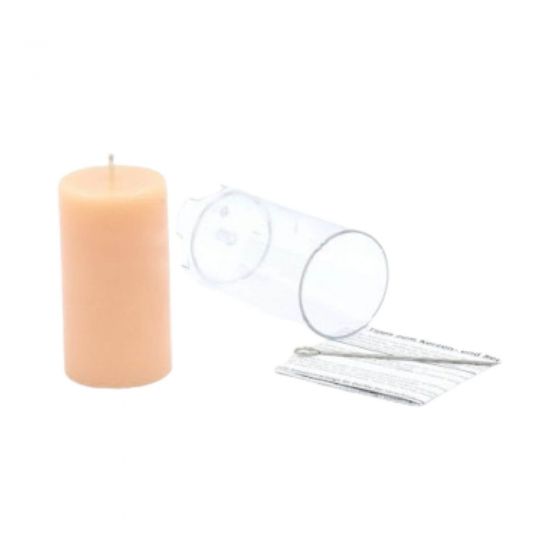 Plastikinė forma pastatomai žvakei Ø 52 x 97mm 1681