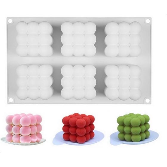 Forma pastatomai žvakei 6 vnt. 55 x 55x55mm Nr. 10