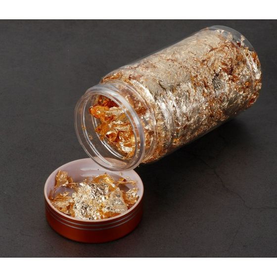 Blizgi auksinė  folija 5g