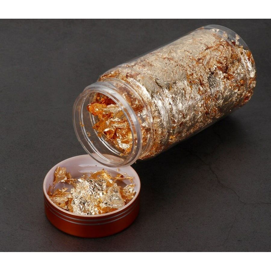 Blizgi auksinė  folija 5g