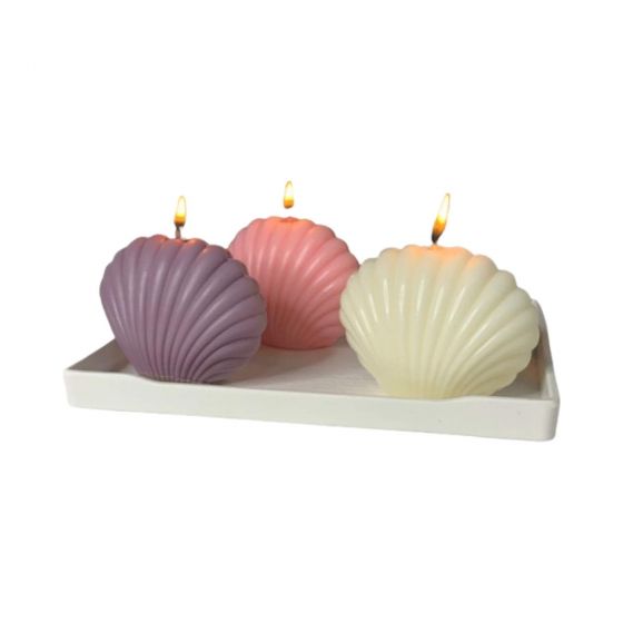 Forma pastatomai žvakei 2270 Kriauklė