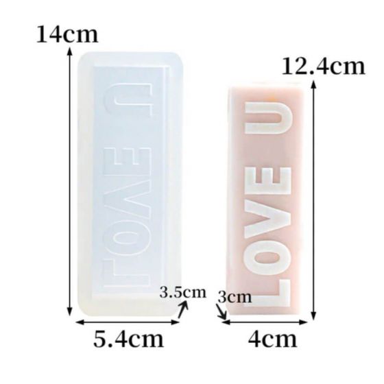 Forma žvakei - I love you 2247