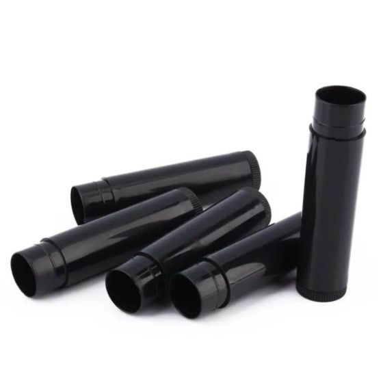 Lūpų balzamo tūbelė juoda