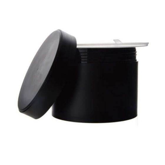 300 ml juodas plastiko indelis