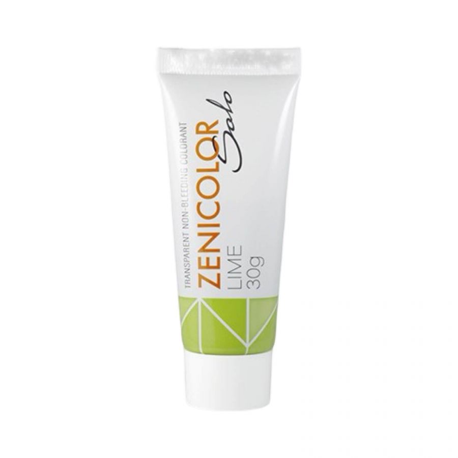 Skaidrūs (NEMIGRUOJANTYS) muilo bazės dažai ZENI COLOR SOLO LIME 30g