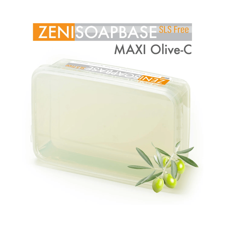 Skaidri muilo bazė su alyvuogių aliejumi SLS Free ZENI MAXI Olive-W .png