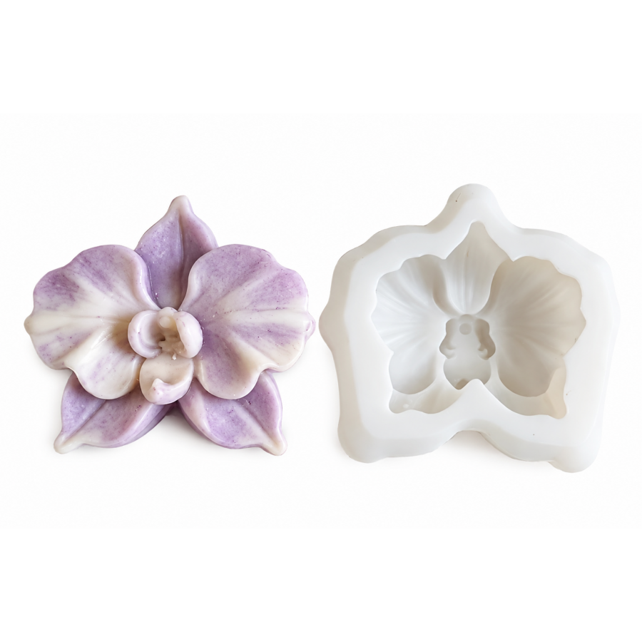 Silikoninė  muilo forma GĖLĖ- ORCHIDĖJA 2728